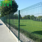 hot dip galvanized  PVC coated 3D curved welded wire mesh fence panel