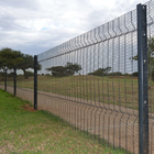 Anti-Climb With Razor Barbed Wire Fence Airport Security Welded Mesh Fence