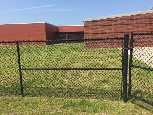 100ft 8ft 6ft Black Chain Link Fence Galvanized Diamond Wire Mesh Pvc Coated