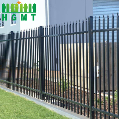 Wrought Iron Tubular Picket Fence Hot Dip Galvanized 1.8x2.4m