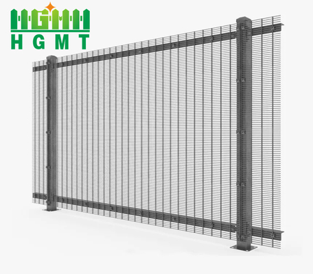 Anti Climbing Prison 358 Weld Mesh Fencing Height 1.8m 2.4m Weather Proof