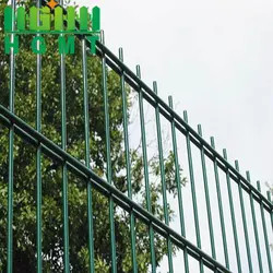 1.8m Height 6/8/6 & 6/5/6 Green Pvc Coated Wire Fencing 75X150mm