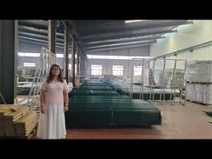 防犯用クライミング防止フェンス、パウダーコーティング、グリーン